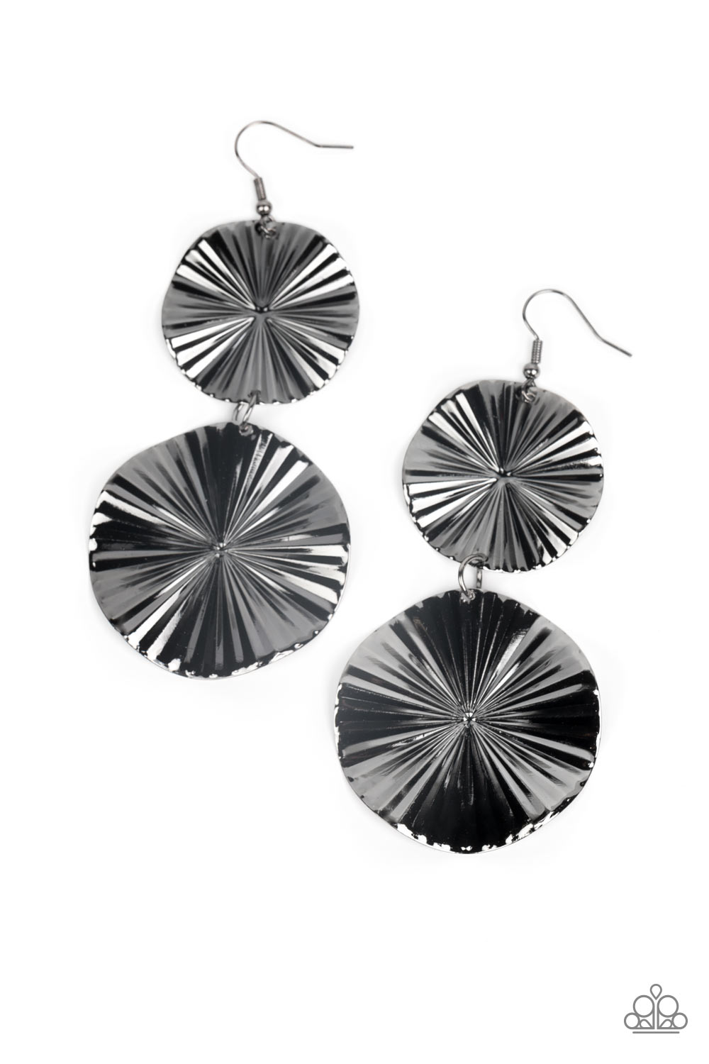 In Your Wildest FAN-tasy - Black - Paparazzi Earrings