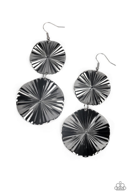 In Your Wildest FAN-tasy - Black - Paparazzi Earrings