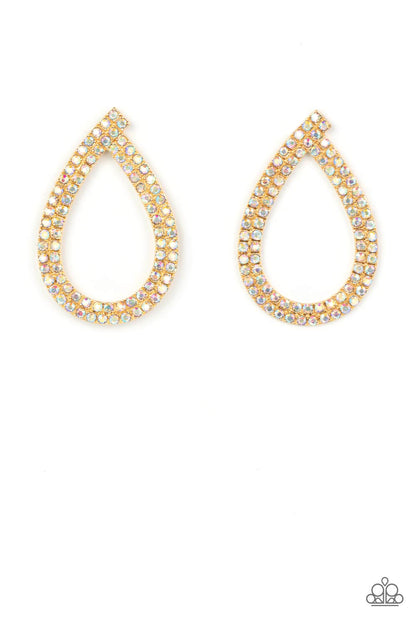 Diva Dust - Gold - Paparazzi Earrings