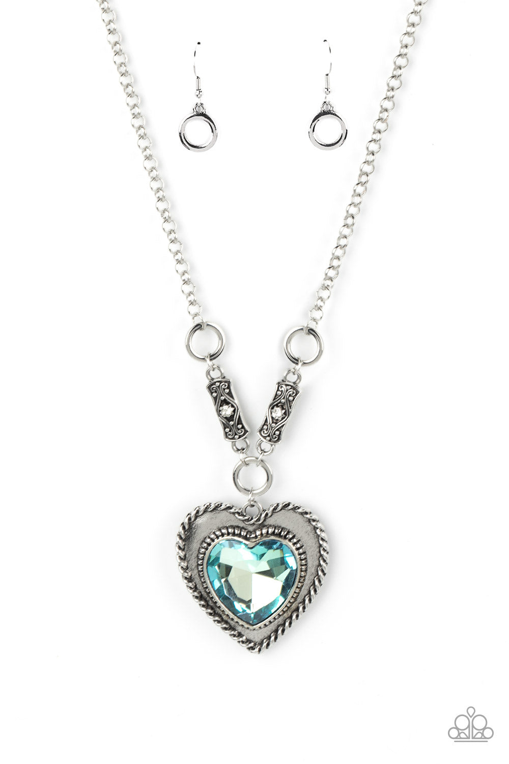 Heart Full of Fabulous - Blue - Paparazzi Necklace