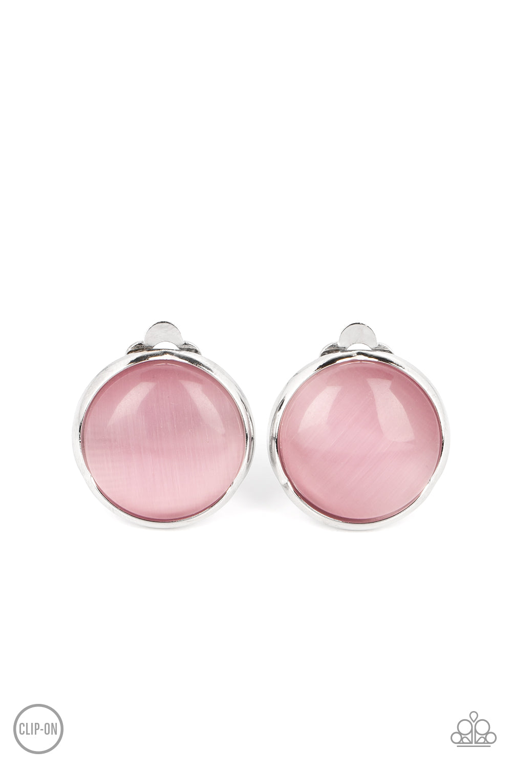 Cool Pools - Pink - Paparazzi Clip Ons Earrings