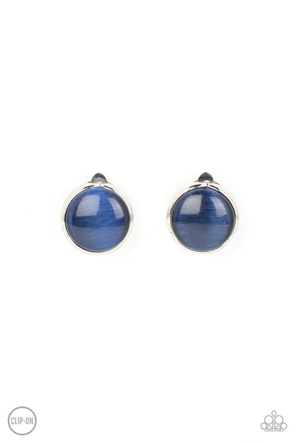 Cool Pools - Blue - Paparazzi Clip On Earrings