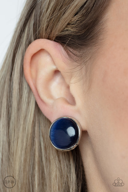 Cool Pools - Blue - Paparazzi Clip On Earrings