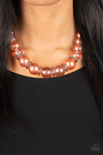 Marina Mirage - Orange - Paparazzi Necklace