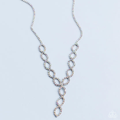 Infinitely Icy - Multi - Paparazzi Necklace (2022 September LOP)