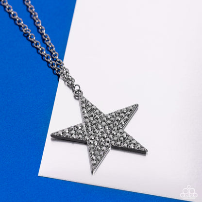 Rock Star Sparkle - Black - Paparazzi Necklace