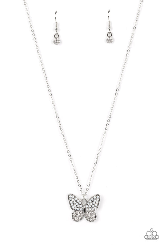Flutter Forte - White - Paparazzi Necklace