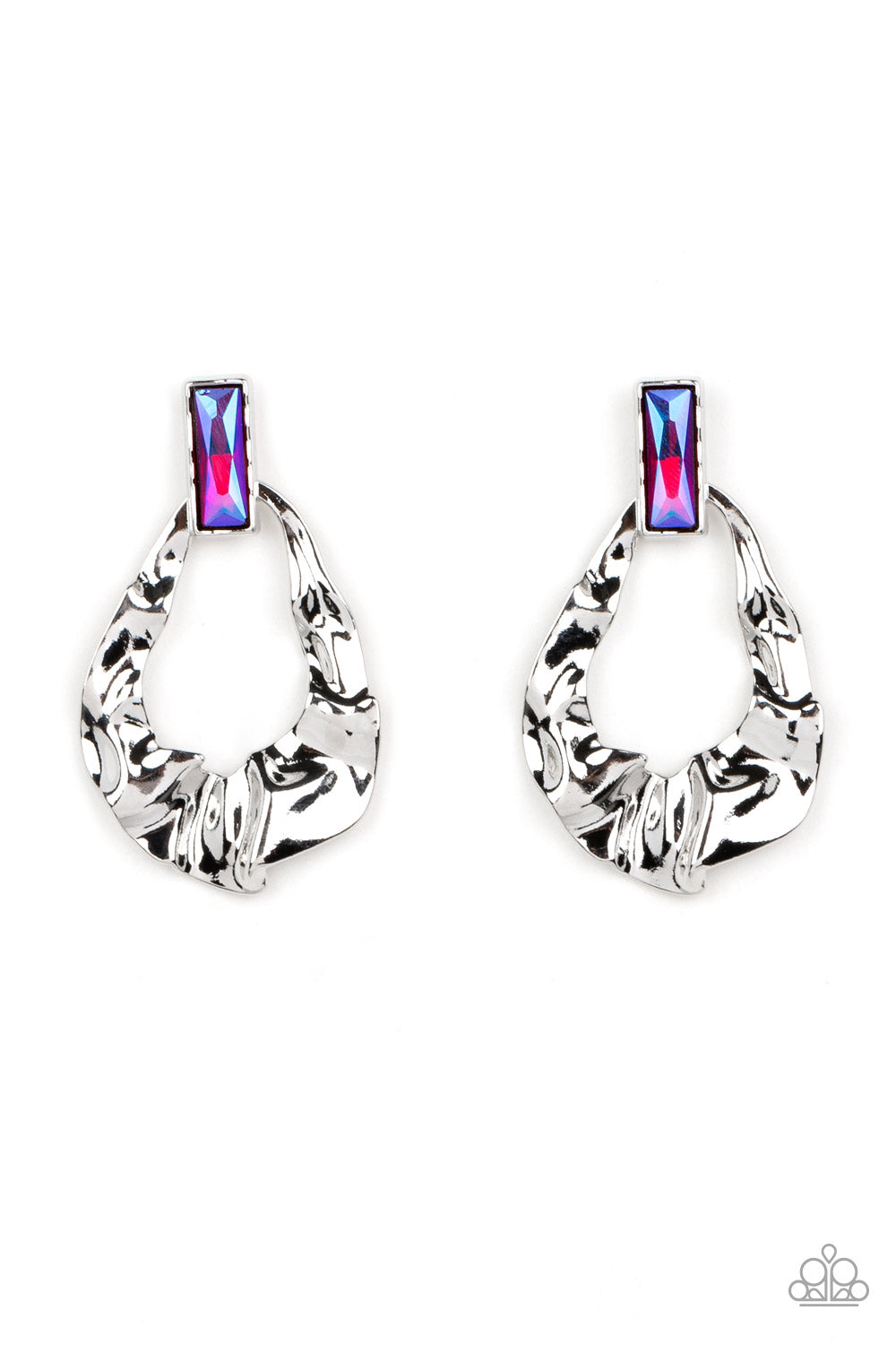 Metro Meltdown - Pink - Paparazzi Earrings