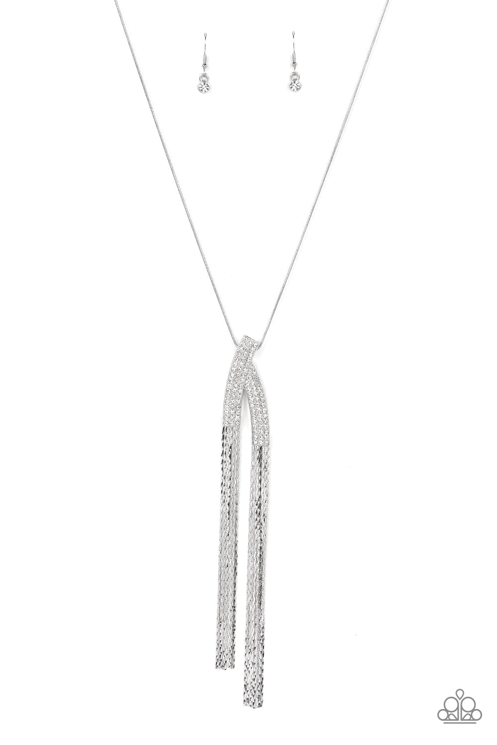 Out of the SWAY - White - Paparazzi Necklace