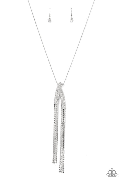 Out of the SWAY - White - Paparazzi Necklace