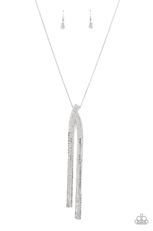 Out of the SWAY - White - Paparazzi Necklace