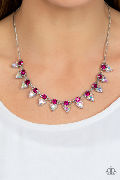 Razor-Sharp Refinement - Pink - Paparazzi Necklace