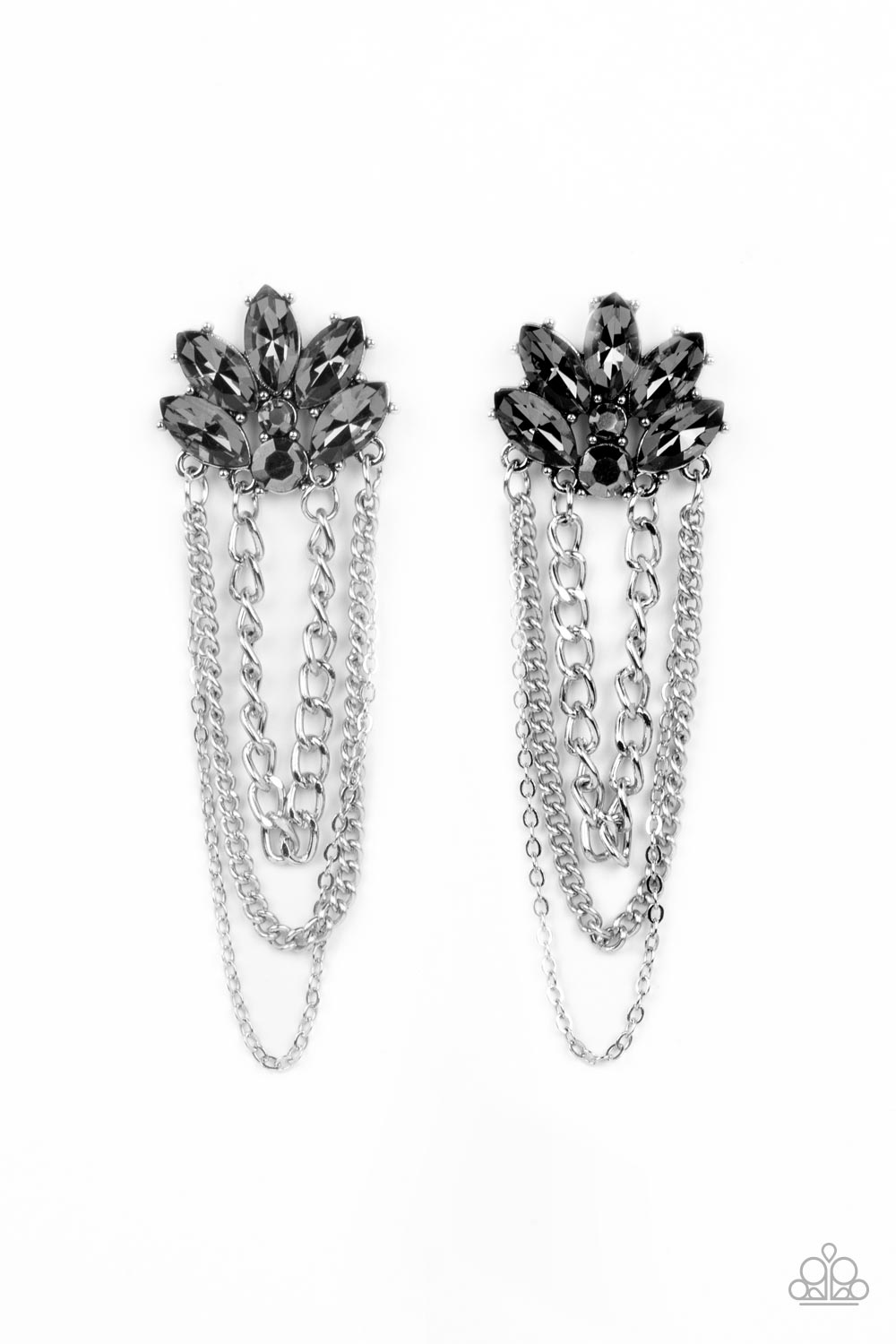 Reach for the SKYSCRAPERS - Silver - Paparazzi Earrings