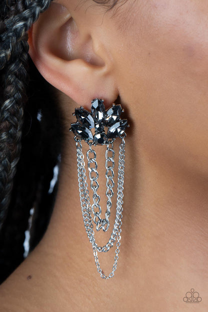 Reach for the SKYSCRAPERS - Silver - Paparazzi Earrings