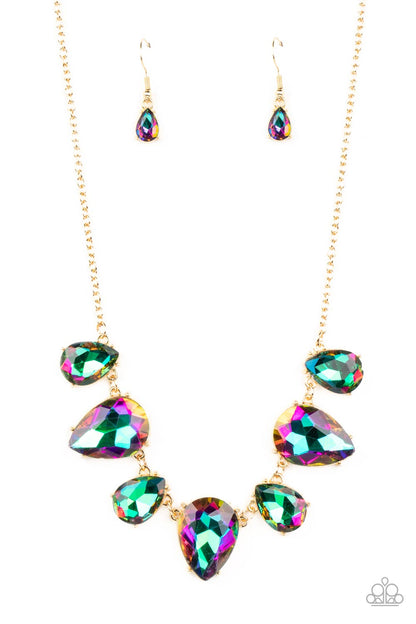 Otherworldly Opulence - Gold - Paparazzi Necklace