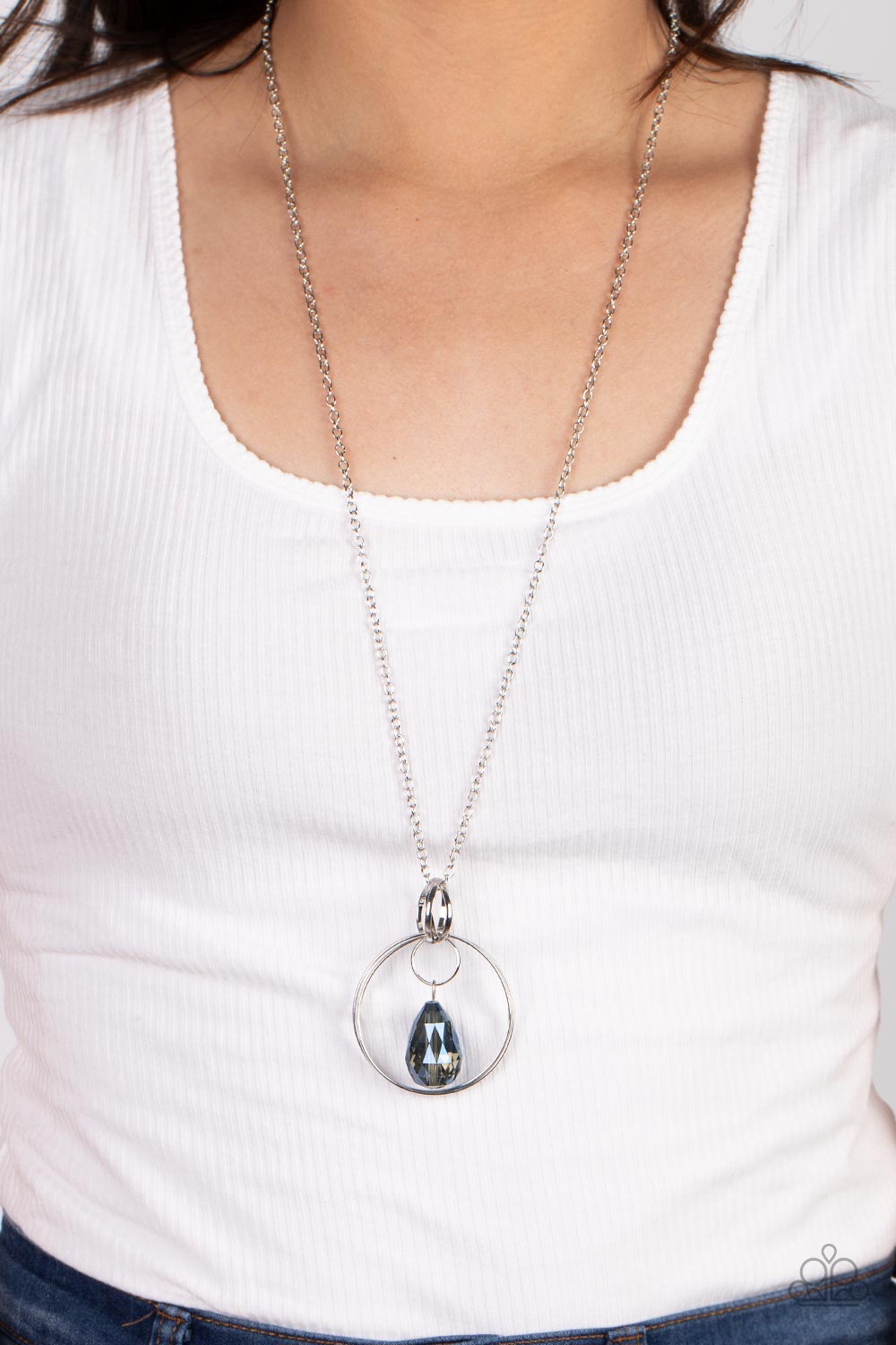 Swinging Shimmer - Blue - Paparazzi Necklace