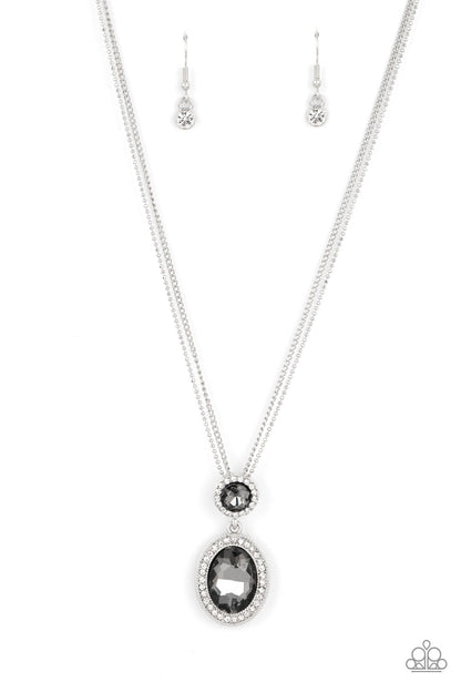 Castle Diamonds - Silver - Paparazzi Necklace