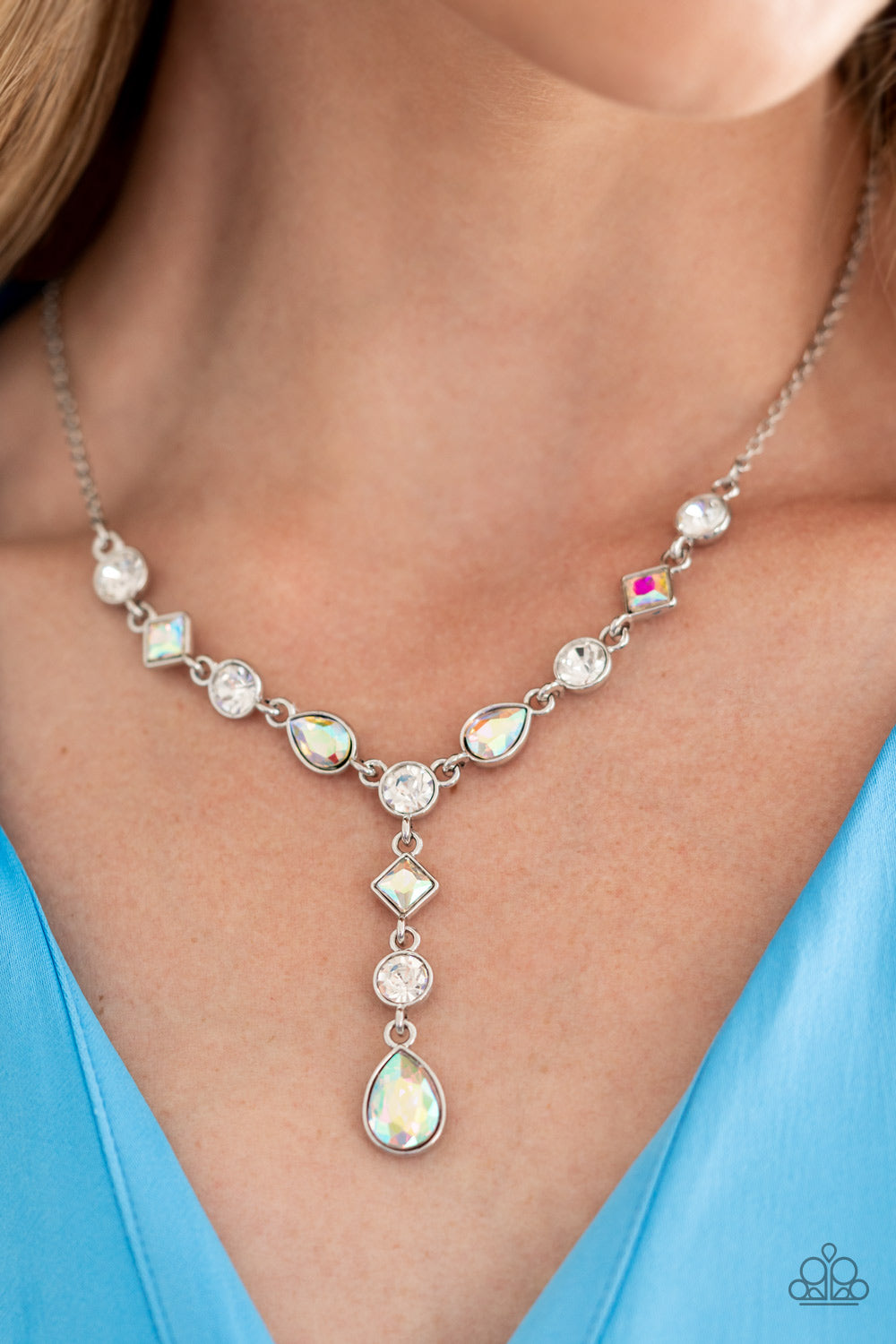Forget the Crown - Multi - Paparazzi Necklace (2022 August LOP)