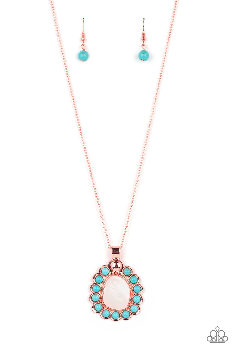 Sahara Sea - Copper - Paparazzi Necklace