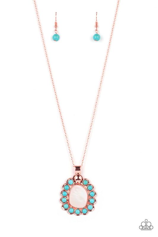 Sahara Sea - Copper - Paparazzi Necklace