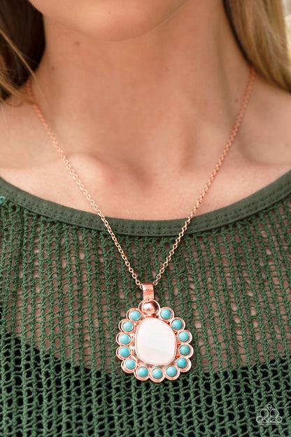 Sahara Sea - Copper - Paparazzi Necklace