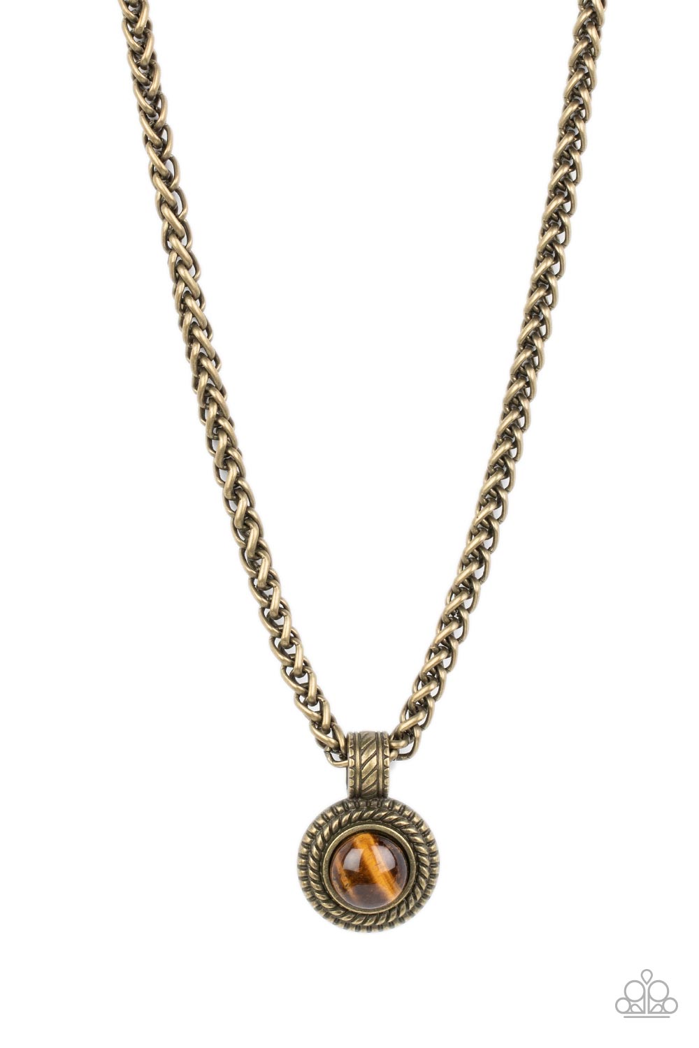 Pendant Dreams - Brass - Paparazzi Necklace