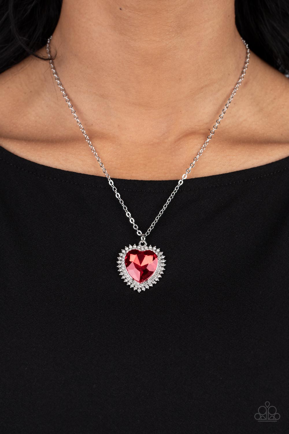 Sweethearts Stroll - Red - Paparazzi Necklace