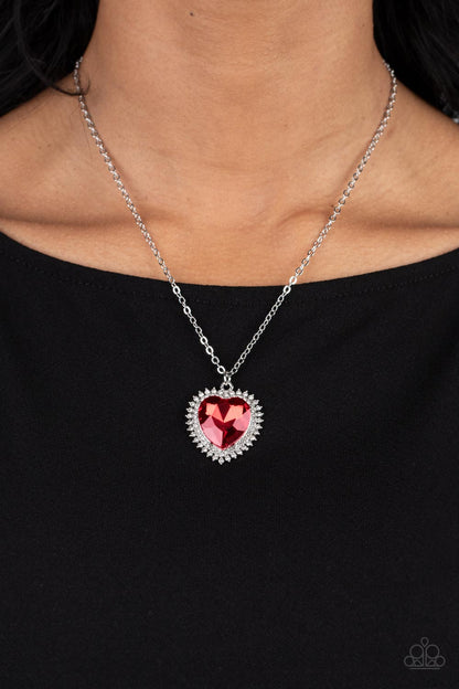 Sweethearts Stroll - Red - Paparazzi Necklace