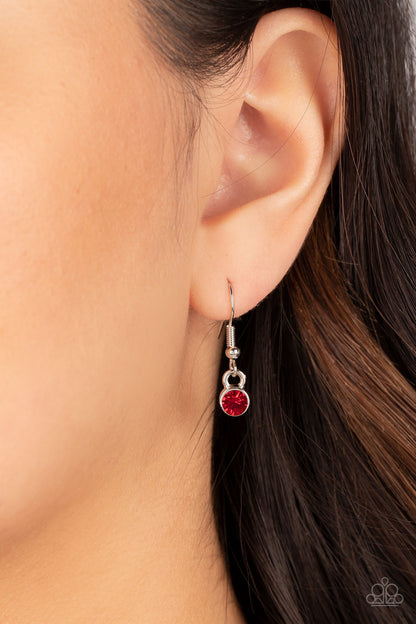 Dainty Darling - Red - Paparazzi Necklace