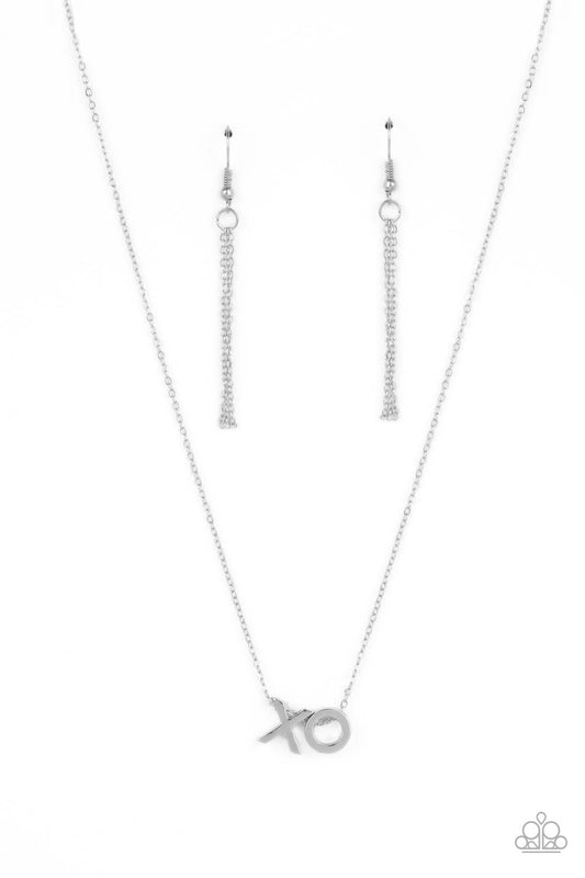 Hugs and Kisses - Silver - Paparazzi Necklace