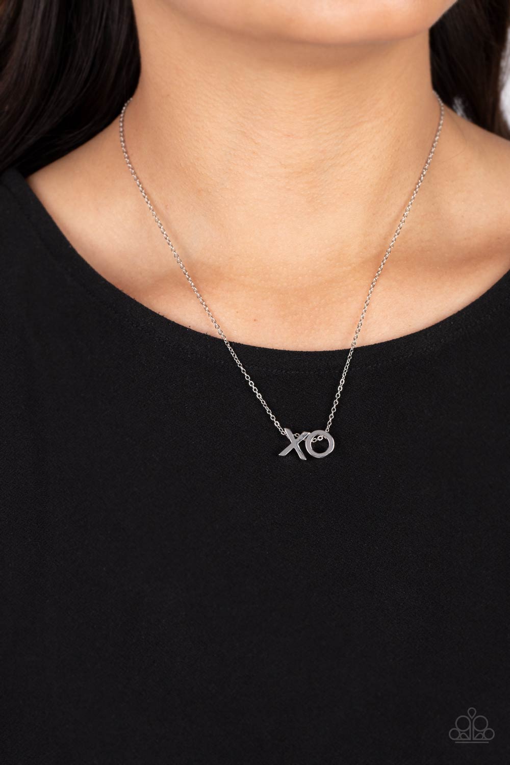 Hugs and Kisses - Silver - Paparazzi Necklace