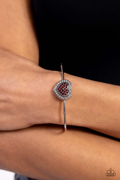 Stunning Soulmates - Red Paparazzi Bracelet