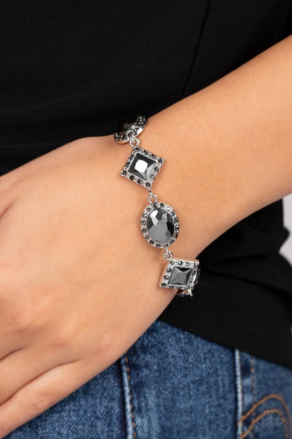 Decade of Dazzle - Silver - Paparazzi Bracelet
