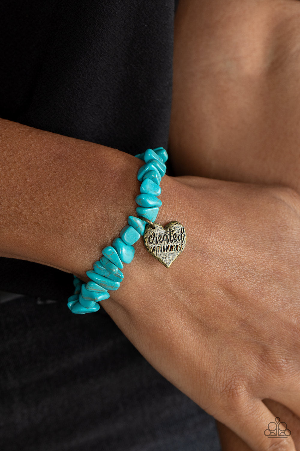 Stony-Hearted - Brass - Paparazzi Bracelet