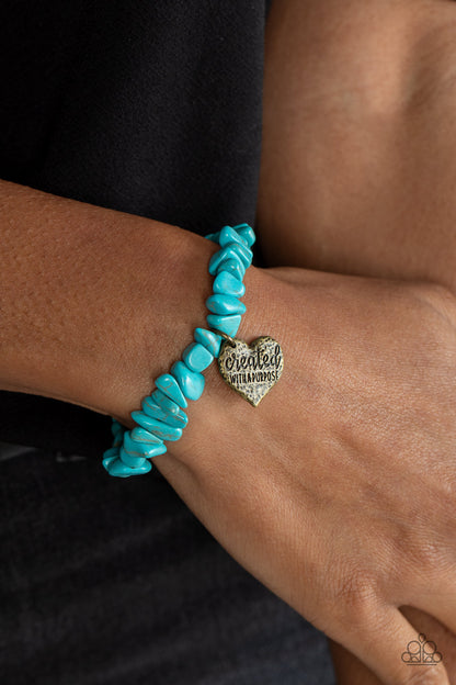Stony-Hearted - Brass - Paparazzi Bracelet