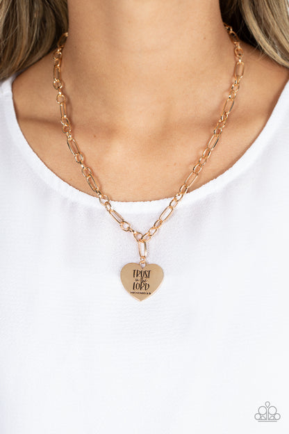Perennial Proverbs - Gold - Paparazzi Necklace