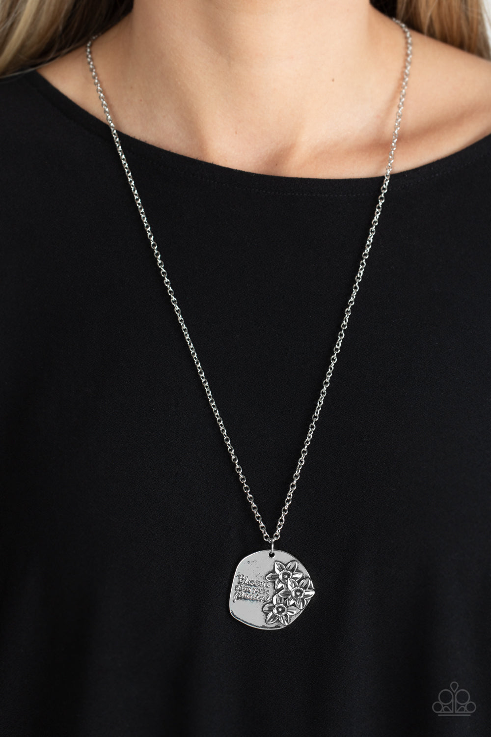 Planted Possibilities - Silver - Paparazzi Necklace