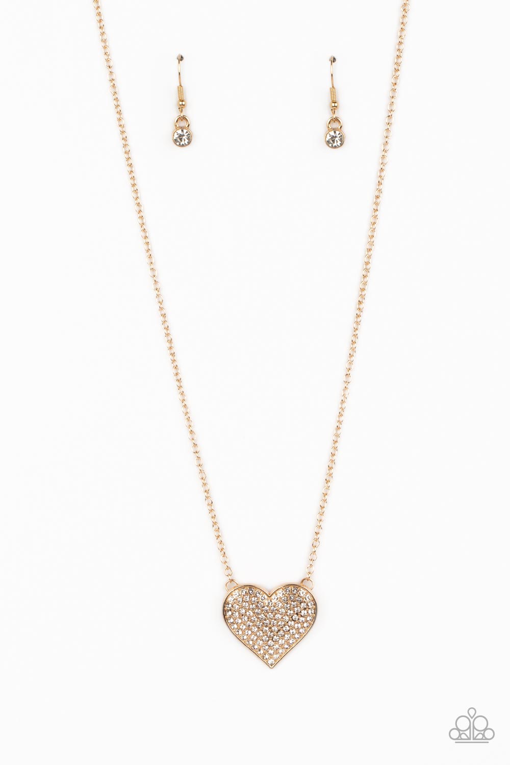 Spellbinding Sweetheart - Gold - Paparazzi Necklace