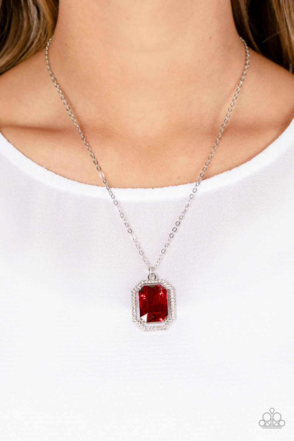 Galloping Gala - Red - Paparazzi Necklace