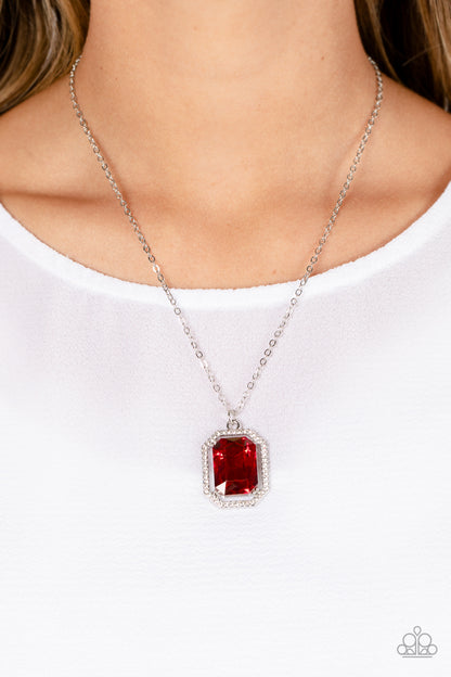 Galloping Gala - Red - Paparazzi Necklace