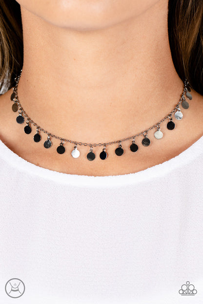 Champagne Catwalk - Black - Paparazzi Necklace
