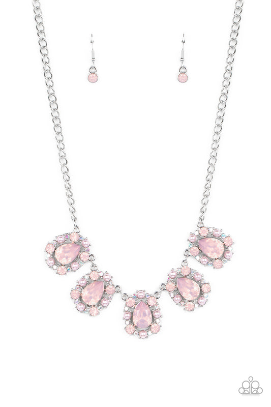 Pearly Pond - Pink - Paparazzi Necklace