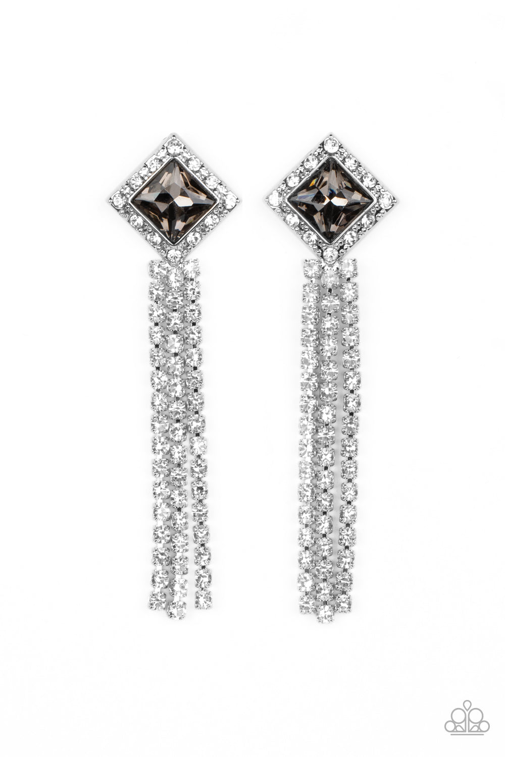 Seasonal Sparkle - Silver - Paparazzi Earrings