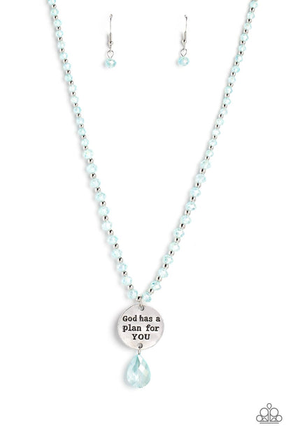 Priceless Plan - Blue - Paparazzi Necklace