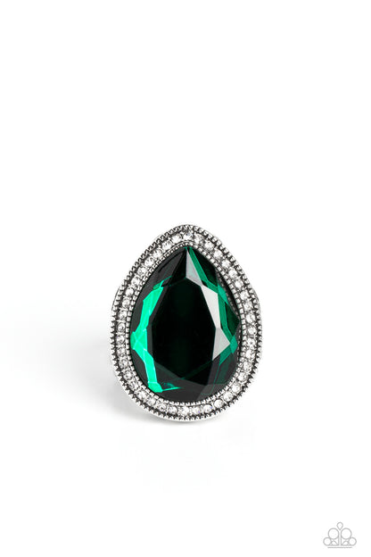 Illuminated Icon - Green - Paparazzi Ring