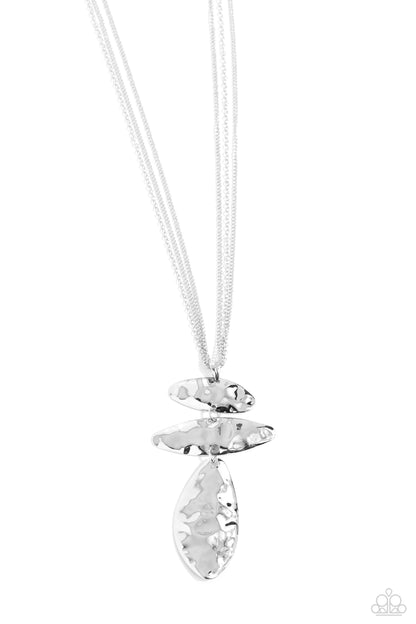 Monochromatic Model - Silver - Paparazzi Necklace