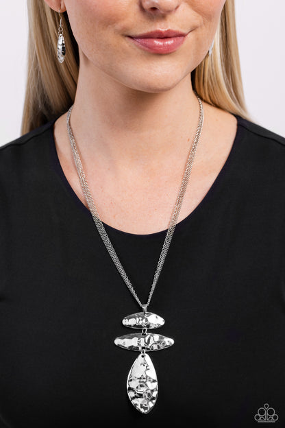 Monochromatic Model - Silver - Paparazzi Necklace