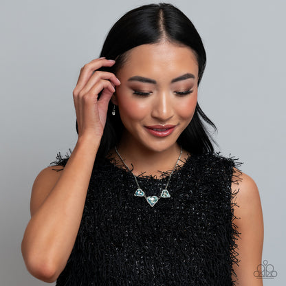 State of the HEART - Blue - Paparazzi Necklace