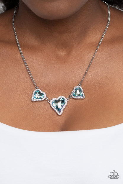 State of the HEART - Blue - Paparazzi Necklace