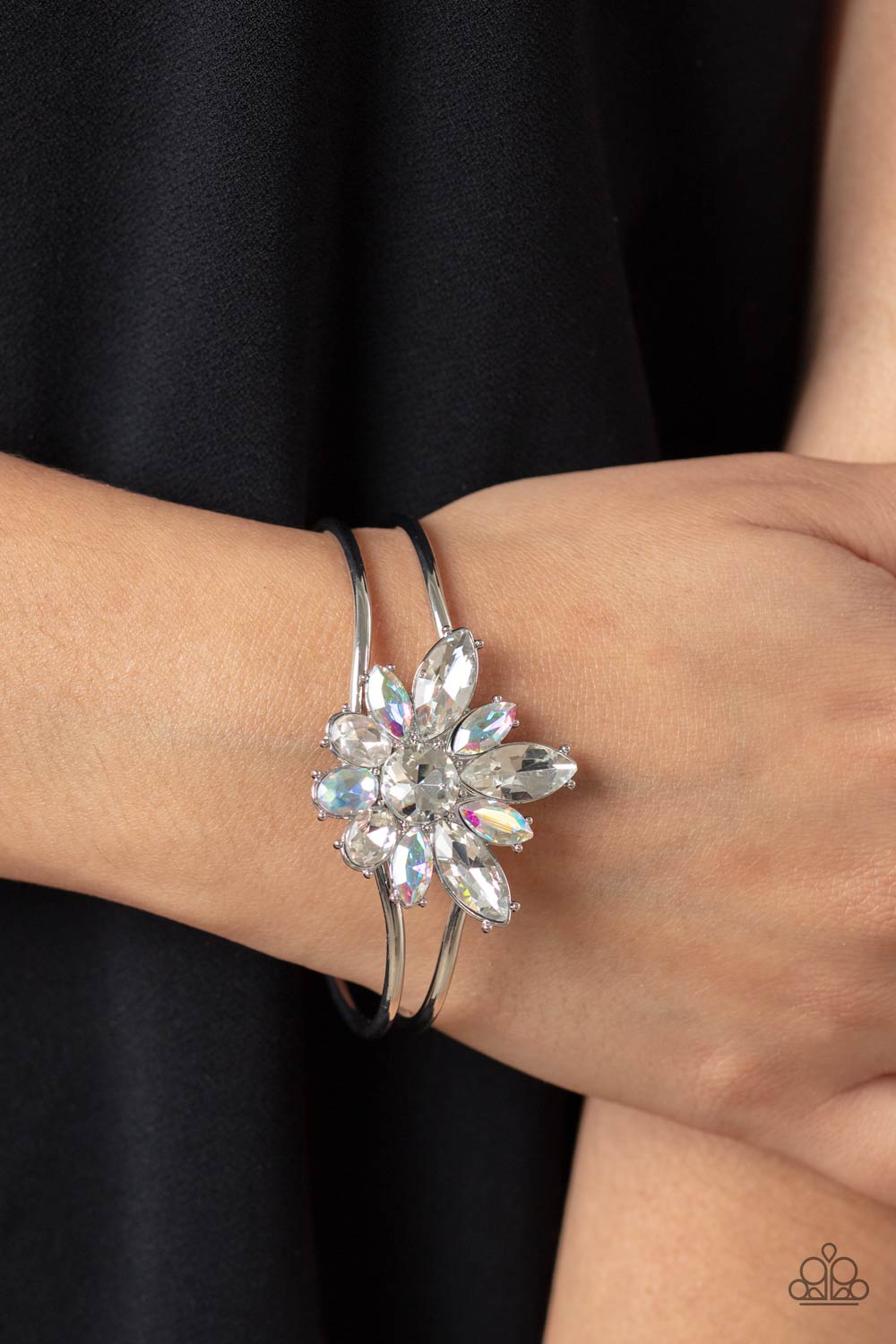 Chic Corsage - White - Paparazzi Bracelet